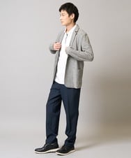 KHJGA16099 a.v.v MEN(アー・ヴェ・ヴェ) 【イージーケア/ストレッチ】スラブカノコサマージャケット ダークグレー