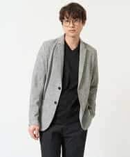 KHJGA16099 a.v.v MEN(アー・ヴェ・ヴェ) 【イージーケア/ストレッチ】スラブカノコサマージャケット ダークグレー
