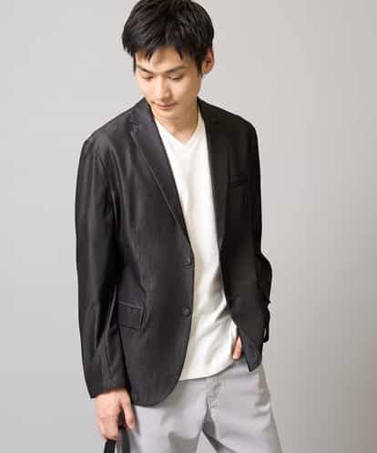 KHJGA35119 a.v.v MEN 【イージーケア/接触冷感】スマートシャンブレーライトジャケット【ON/OFF兼用】(セットアップ対応） 