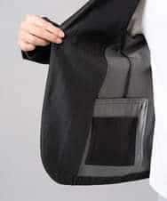 KHJGA35119 a.v.v MEN(アー・ヴェ・ヴェ) 【イージーケア/接触冷感】スマートシャンブレーライトジャケット【ON/OFF兼用】(セットアップ対応）  ダークグレー