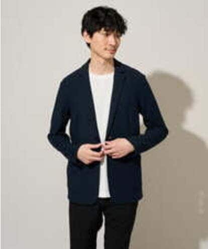 KHJGD16099 a.v.v MEN 【イージーケア/洗濯機で洗える/ストレッチ】スラブメランジカノコスマートジャケット