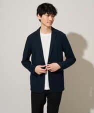 KHJGD16099 a.v.v MEN(アー・ヴェ・ヴェ) 【イージーケア/洗濯機で洗える/ストレッチ】スラブメランジカノコスマートジャケット ネイビー
