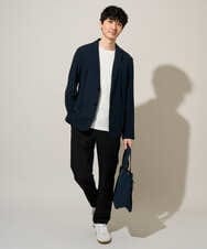 KHJGD16099 a.v.v MEN(アー・ヴェ・ヴェ) 【イージーケア/洗濯機で洗える/ストレッチ】スラブメランジカノコスマートジャケット ダークグレー