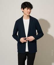 KHJGD16099 a.v.v MEN(アー・ヴェ・ヴェ) 【イージーケア/洗濯機で洗える/ストレッチ】スラブメランジカノコスマートジャケット ダークグレー