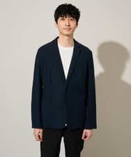 KHJGD16099 a.v.v MEN(アー・ヴェ・ヴェ) 【イージーケア/洗濯機で洗える/ストレッチ】スラブメランジカノコスマートジャケット ダークグレー