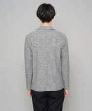 KHJGD16099 a.v.v MEN(アー・ヴェ・ヴェ) 【イージーケア/洗濯機で洗える/ストレッチ】スラブメランジカノコスマートジャケット ダークグレー