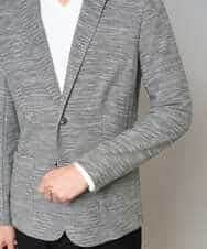 KHJGD16099 a.v.v MEN(アー・ヴェ・ヴェ) 【イージーケア/洗濯機で洗える/ストレッチ】スラブメランジカノコスマートジャケット ダークグレー