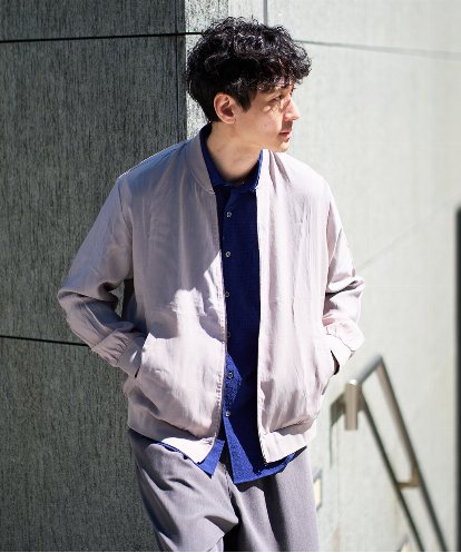 KHJGD25119 a.v.v MEN 【洗濯機で洗える】シアーリブブルゾン