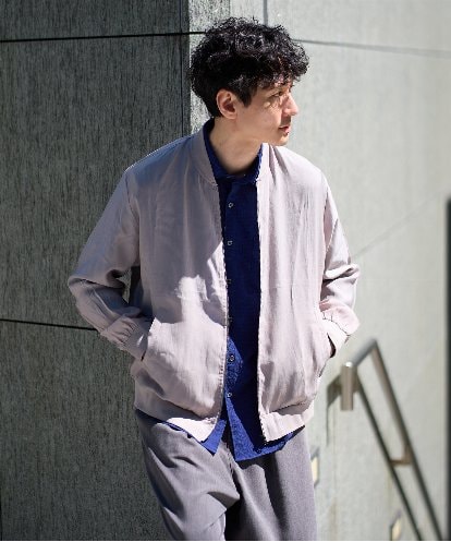 KHJGD25119 a.v.v MEN 【洗濯機で洗える】シアーリブブルゾン