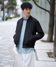 KHJGD25119 a.v.v MEN(アー・ヴェ・ヴェ) 【洗濯機で洗える】シアーリブブルゾン ブラック