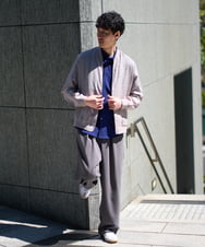 KHJGD25119 a.v.v MEN(アー・ヴェ・ヴェ) 【洗濯機で洗える】シアーリブブルゾン ブラック