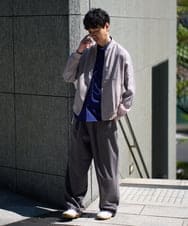 KHJGD25119 a.v.v MEN(アー・ヴェ・ヴェ) 【洗濯機で洗える】シアーリブブルゾン ブラック