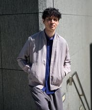 KHJGD25119 a.v.v MEN(アー・ヴェ・ヴェ) 【洗濯機で洗える】シアーリブブルゾン ブラック