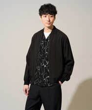 KHJGD25119 a.v.v MEN(アー・ヴェ・ヴェ) 【洗濯機で洗える】シアーリブブルゾン ブラック