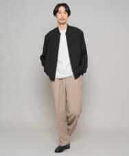 KHJGD25119 a.v.v MEN(アー・ヴェ・ヴェ) 【洗濯機で洗える】シアーリブブルゾン ブラック