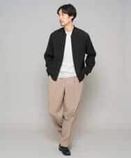 KHJGD25119 a.v.v MEN(アー・ヴェ・ヴェ) 【洗濯機で洗える】シアーリブブルゾン ブラック