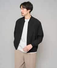 KHJGD25119 a.v.v MEN(アー・ヴェ・ヴェ) 【洗濯機で洗える】シアーリブブルゾン ブラック