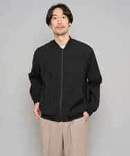 KHJGD25119 a.v.v MEN(アー・ヴェ・ヴェ) 【洗濯機で洗える】シアーリブブルゾン ブラック