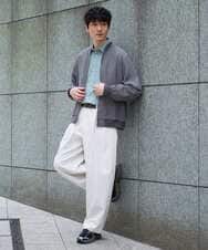 KHJGD26129 a.v.v MEN(アー・ヴェ・ヴェ) 【洗濯機で洗える】ヘリンボーンシアーリブブルゾン ブラック