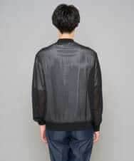 KHJGD26129 a.v.v MEN(アー・ヴェ・ヴェ) 【洗濯機で洗える】ヘリンボーンシアーリブブルゾン ブラック