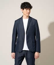 KHJGD35119 a.v.v MEN(アー・ヴェ・ヴェ) 【イージーケア/接触冷感】デニムライクストレッチスマートジャケット ダークグレー