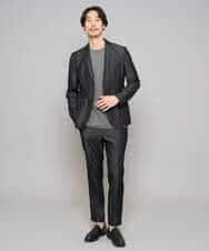 KHJGD35119 a.v.v MEN(アー・ヴェ・ヴェ) 【イージーケア/接触冷感】デニムライクストレッチスマートジャケット ダークグレー