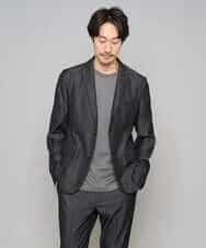 KHJGD35119 a.v.v MEN(アー・ヴェ・ヴェ) 【イージーケア/接触冷感】デニムライクストレッチスマートジャケット ダークグレー