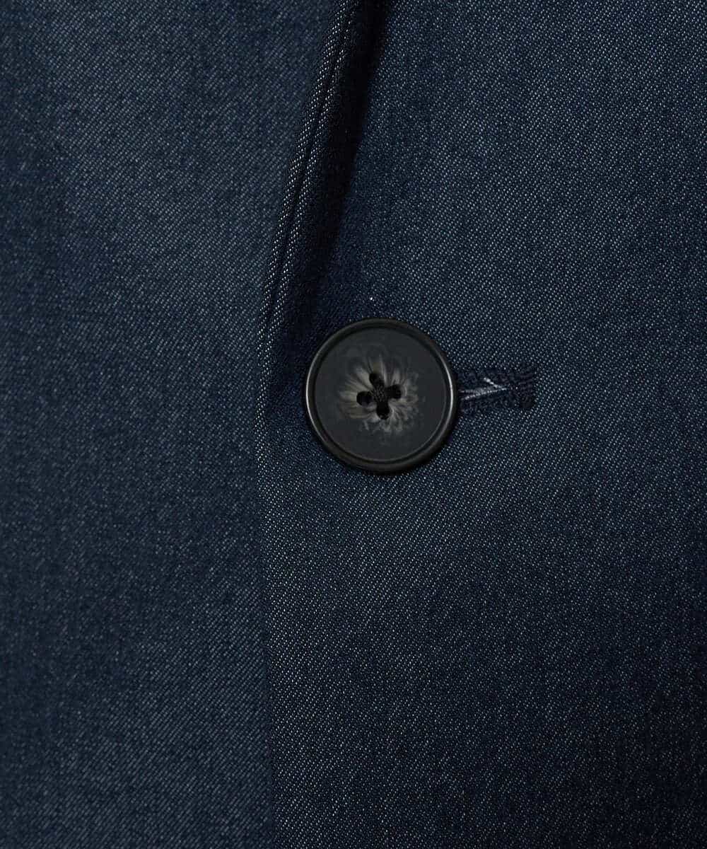 KHJGD35119 a.v.v MEN(アー・ヴェ・ヴェ) 【イージーケア/接触冷感】デニムライクストレッチスマートジャケット ダークグレー