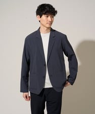 KHJGD40109 a.v.v MEN(アー・ヴェ・ヴェ) 【イージーケア/洗濯機で洗える/接触冷感/吸水速乾/UVカット/ストレッチ】リライトテーラードジャケット ダークグレー