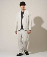 KHJGD40109 a.v.v MEN(アー・ヴェ・ヴェ) 【イージーケア/洗濯機で洗える/接触冷感/吸水速乾/UVカット/ストレッチ】リライトテーラードジャケット ダークグレー