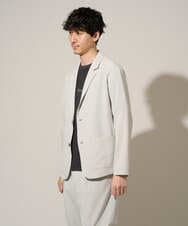 KHJGD40109 a.v.v MEN(アー・ヴェ・ヴェ) 【イージーケア/洗濯機で洗える/接触冷感/吸水速乾/UVカット/ストレッチ】リライトテーラードジャケット ダークグレー