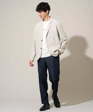 KHJGD40109 a.v.v MEN(アー・ヴェ・ヴェ) 【イージーケア/洗濯機で洗える/接触冷感/吸水速乾/UVカット/ストレッチ】リライトテーラードジャケット ダークグレー