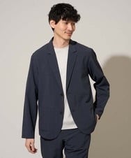 KHJGD40109 a.v.v MEN(アー・ヴェ・ヴェ) 【イージーケア/洗濯機で洗える/接触冷感/吸水速乾/UVカット/ストレッチ】リライトテーラードジャケット ダークグレー