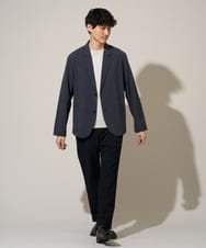 KHJGD40109 a.v.v MEN(アー・ヴェ・ヴェ) 【イージーケア/洗濯機で洗える/接触冷感/吸水速乾/UVカット/ストレッチ】リライトテーラードジャケット ダークグレー