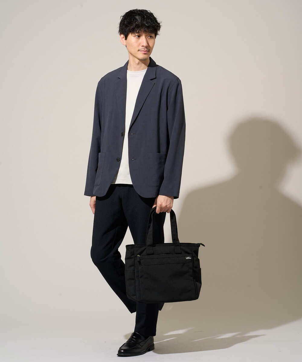 KHJGD40109 a.v.v MEN(アー・ヴェ・ヴェ) 【イージーケア/洗濯機で洗える/接触冷感/吸水速乾/UVカット/ストレッチ】リライトテーラードジャケット ダークグレー