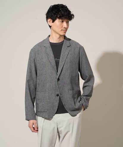 KHJGD41109 a.v.v MEN 【イージーケア/洗濯機で洗える/吸水速乾/接触冷感/シワになりにくい】メランジテーラードジャケット