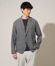 KHJGD41109 a.v.v MEN(アー・ヴェ・ヴェ) 【イージーケア/洗濯機で洗える/吸水速乾/接触冷感/シワになりにくい】メランジテーラードジャケット ダークグレー