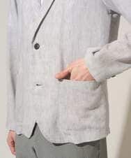 KHJGD41109 a.v.v MEN(アー・ヴェ・ヴェ) 【イージーケア/洗濯機で洗える/吸水速乾/接触冷感/シワになりにくい】メランジテーラードジャケット ダークグレー