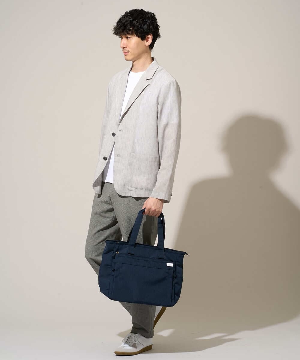 KHJGD41109 a.v.v MEN(アー・ヴェ・ヴェ) 【イージーケア/洗濯機で洗える/吸水速乾/接触冷感/シワになりにくい】メランジテーラードジャケット ダークグレー