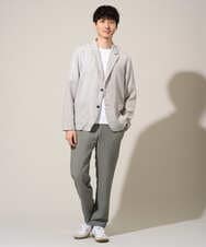 KHJGD41109 a.v.v MEN(アー・ヴェ・ヴェ) 【イージーケア/洗濯機で洗える/吸水速乾/接触冷感/シワになりにくい】メランジテーラードジャケット ダークグレー