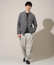 KHJGD41109 a.v.v MEN(アー・ヴェ・ヴェ) 【イージーケア/洗濯機で洗える/吸水速乾/接触冷感/シワになりにくい】メランジテーラードジャケット ダークグレー