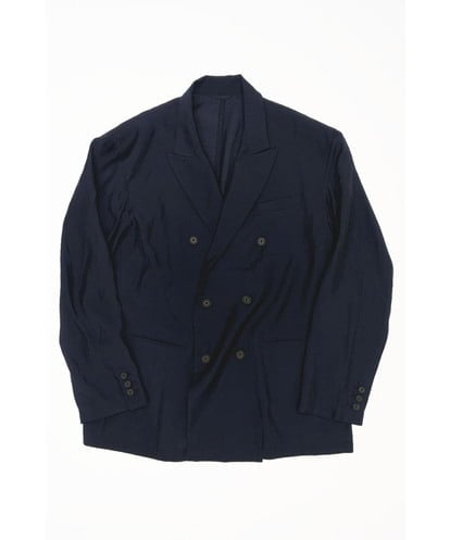 KHJGD42129 a.v.v MEN 【洗濯機で洗える】シアーダブルブレストジャケット