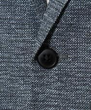 KHJGD74129 a.v.v MEN(アー・ヴェ・ヴェ) 【イージーケア/洗濯機で洗える/速乾/毛玉になりにくい/ストレッチ】サッカーハニカムプリントスマートジャケット ネイビー