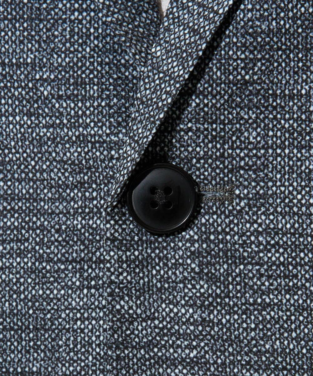 KHJGD74129 a.v.v MEN(アー・ヴェ・ヴェ) 【イージーケア/洗濯機で洗える/速乾/毛玉になりにくい/ストレッチ】サッカーハニカムプリントスマートジャケット ネイビー