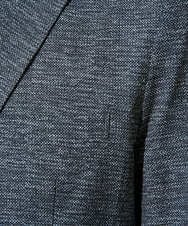 KHJGD74129 a.v.v MEN(アー・ヴェ・ヴェ) 【イージーケア/洗濯機で洗える/速乾/毛玉になりにくい/ストレッチ】サッカーハニカムプリントスマートジャケット ネイビー