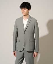 KHJGD76119 a.v.v MEN(アー・ヴェ・ヴェ) 【イージーケア/洗濯機で洗える/吸水速乾/毛玉になりにくい】シアサッカースマートジャケット ブラック