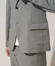 KHJGD76119 a.v.v MEN(アー・ヴェ・ヴェ) 【イージーケア/洗濯機で洗える/吸水速乾/毛玉になりにくい】シアサッカースマートジャケット ブラック