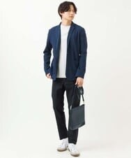 KHJGS16089 a.v.v MEN(アー・ヴェ・ヴェ) 【洗濯機で洗える/S-XXL】スラブカノコシェイプジャケット ネイビー