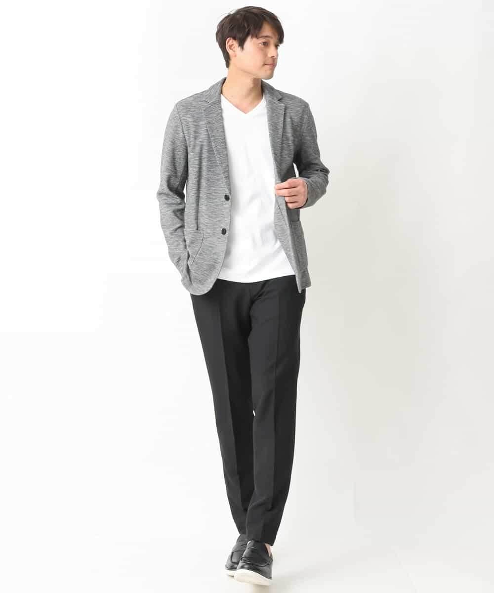 KHJGV16099 a.v.v MEN(アー・ヴェ・ヴェ) 【イージーケア】スマートカノコジャケット ダークグレー