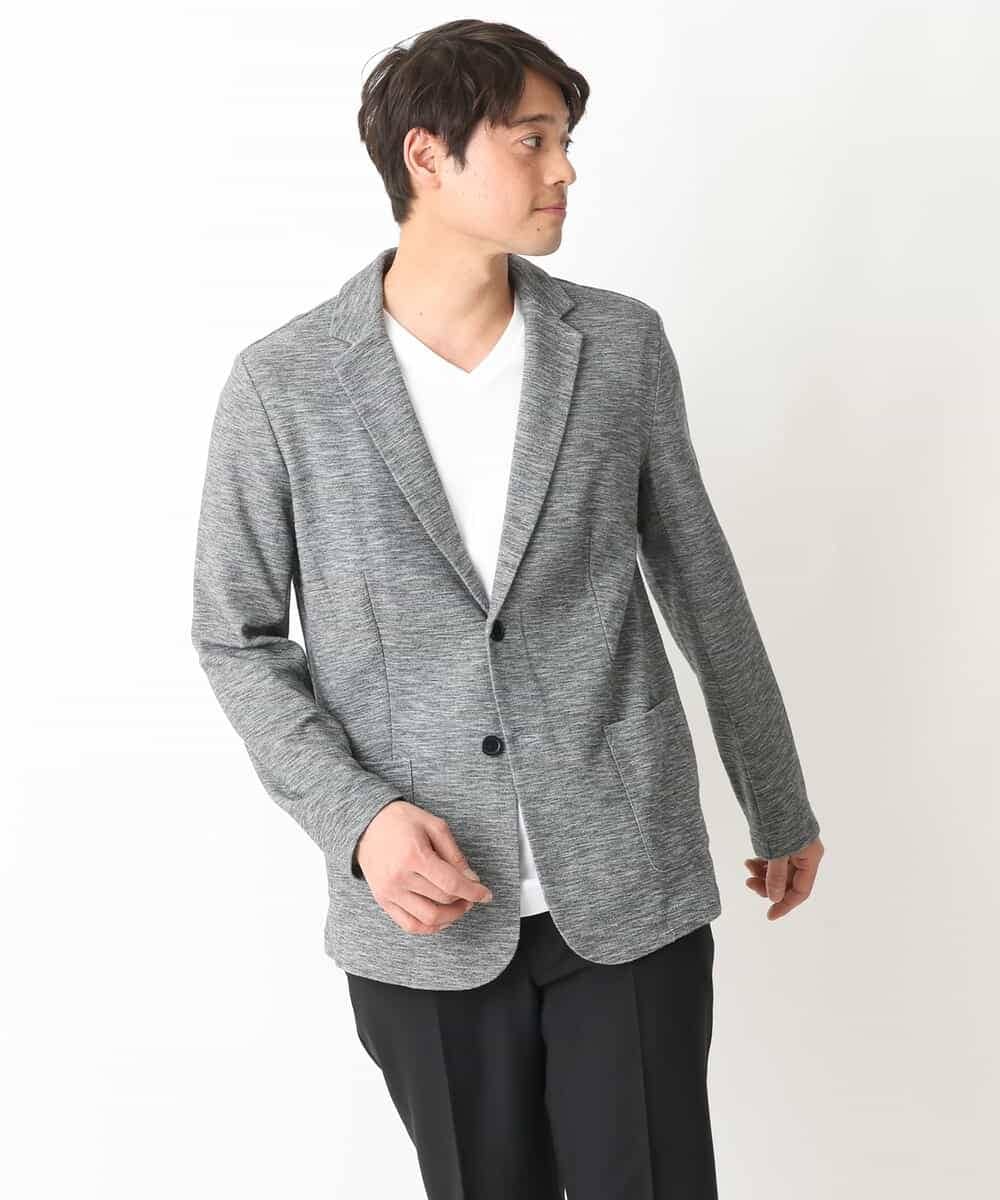 KHJGV16099 a.v.v MEN(アー・ヴェ・ヴェ) 【イージーケア】スマートカノコジャケット ダークグレー